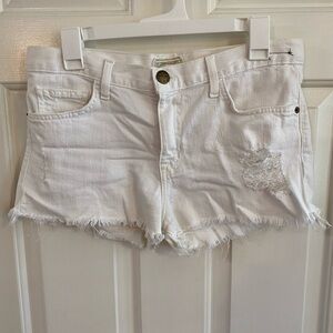 Current/Elliot - white denim shorts